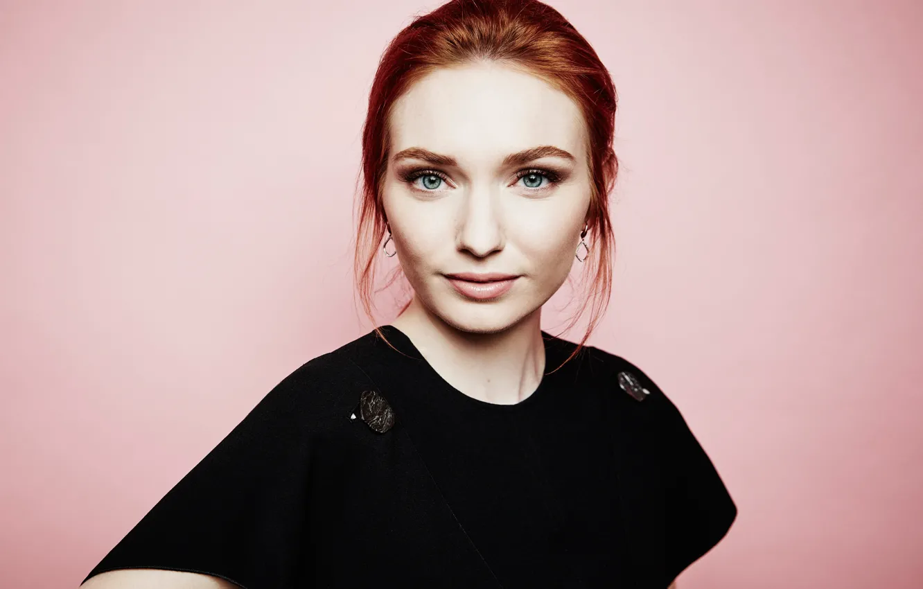 Photo wallpaper background, portrait, makeup, dress, actress, hairstyle, photoshoot, redhead