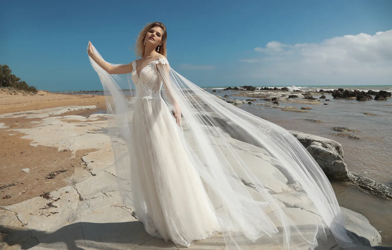 Photo wallpaper girl, sexy, dress, young, model, pretty, blonde, long-haired