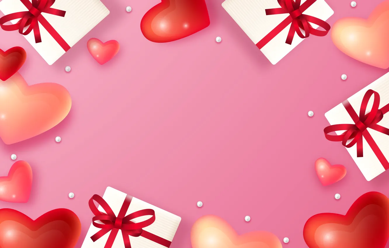Photo wallpaper love, holiday, heart, hearts, Valentine's day, Valentine's day