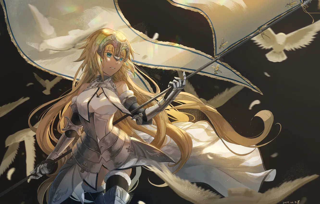 Photo wallpaper girl, anime, art, Fate/Grand Order, Fate/Grand Campaign