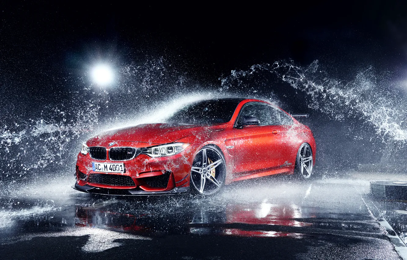 Photo wallpaper squirt, BMW, Coupe, water drops, F82, by AC-Schnitzer, Export Version