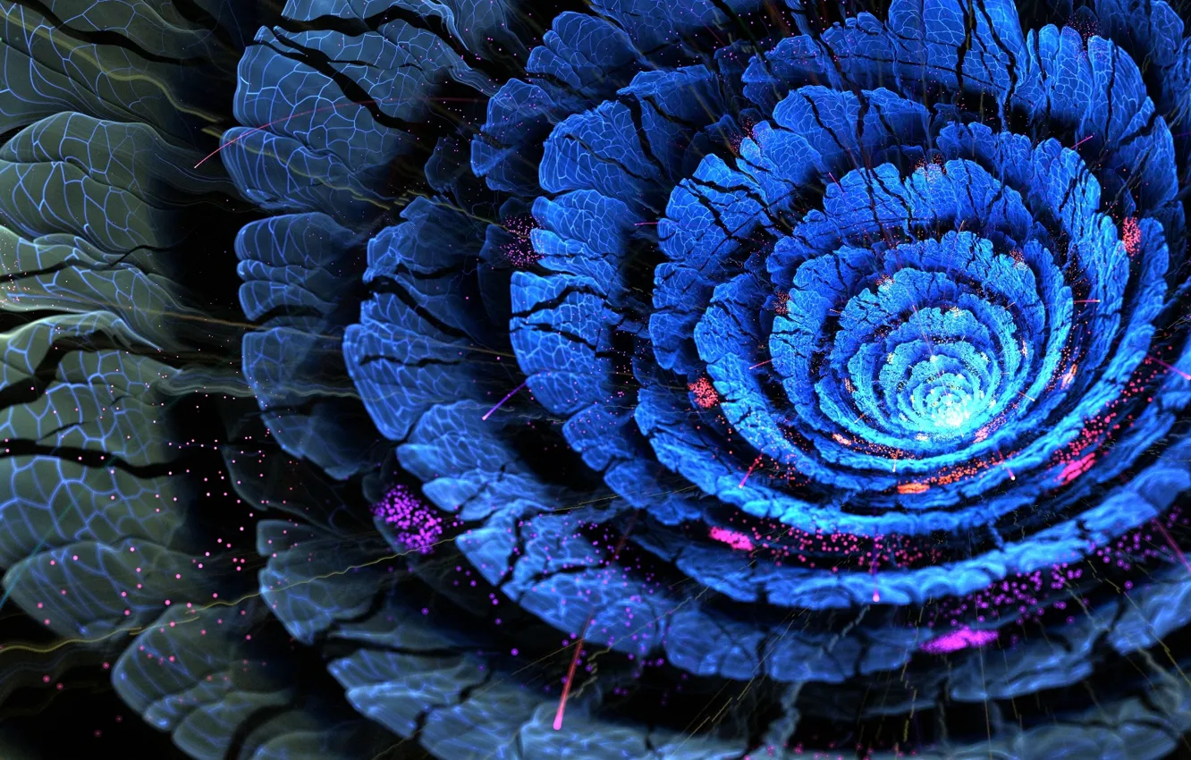 Photo wallpaper light, line, flowers, the volume