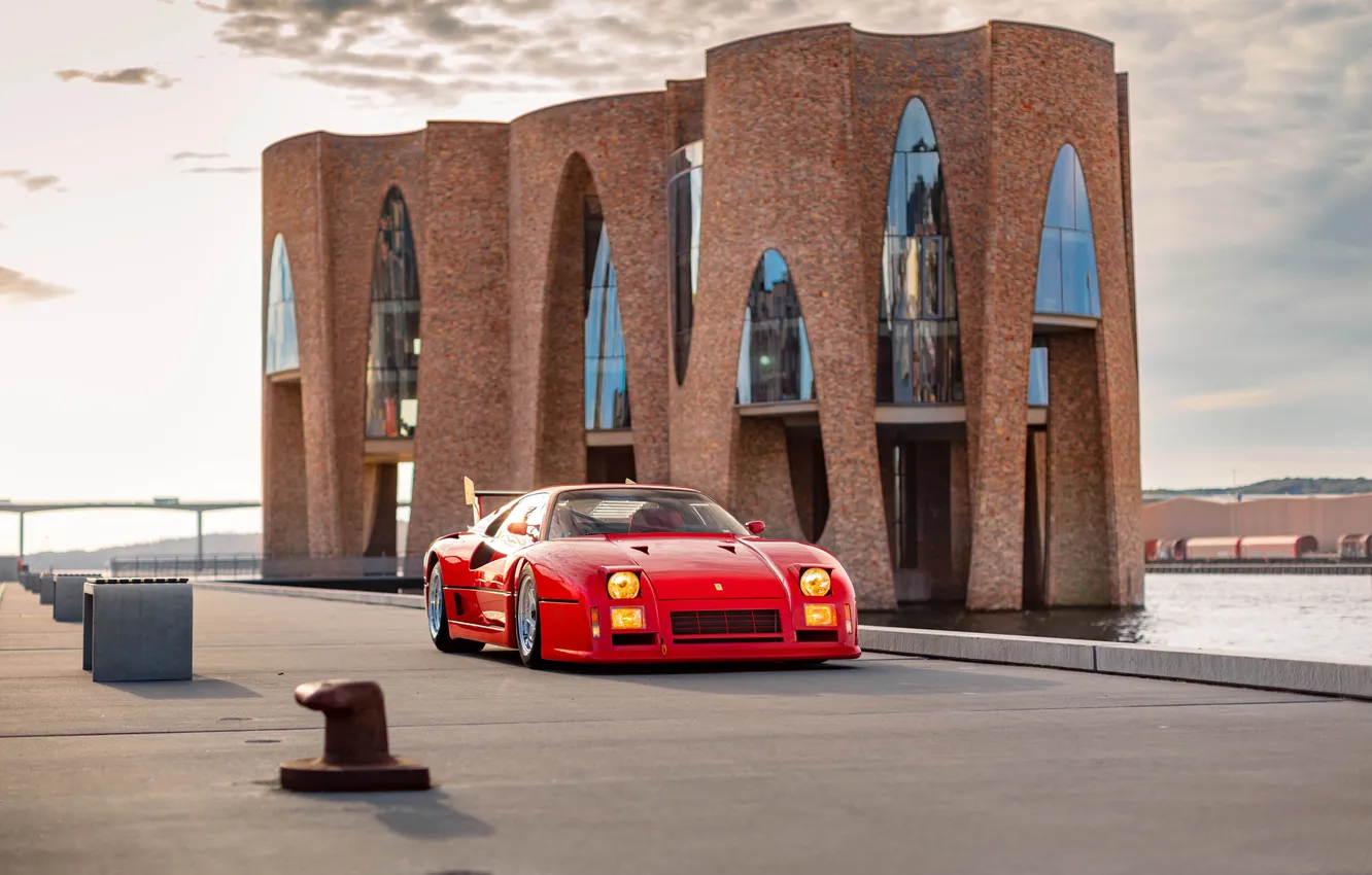 Photo wallpaper Ferrari, supercar, Supercar, Evolution, 1985, the only instance, Ferrari 288 GTO, The only instance