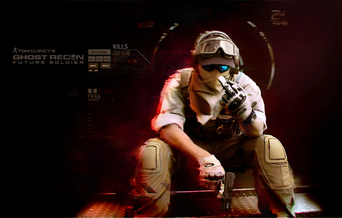 Photo wallpaper future, soldiers, Future Soldier, Ghost Recon, Tom Clancy's