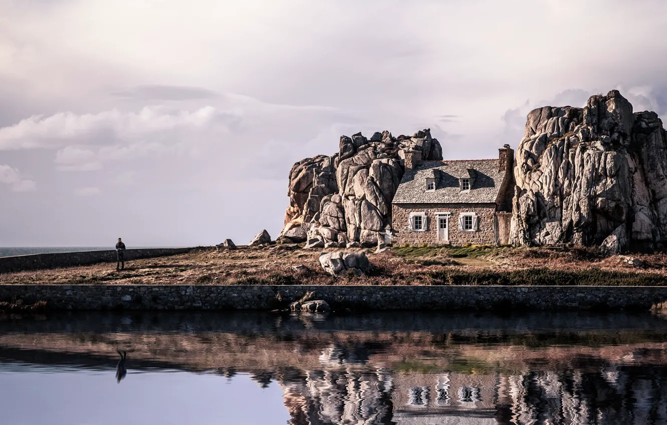 Photo wallpaper rocks, island, home, Iceland