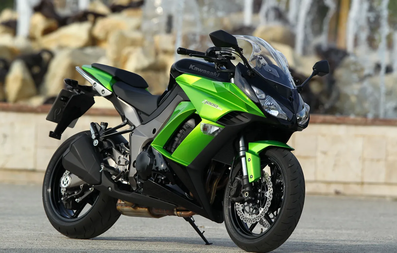 Photo wallpaper motorcycles, Moto, Kawasaki, moto, motorcycle, Z1000SX 2011, motorbik, Ninja