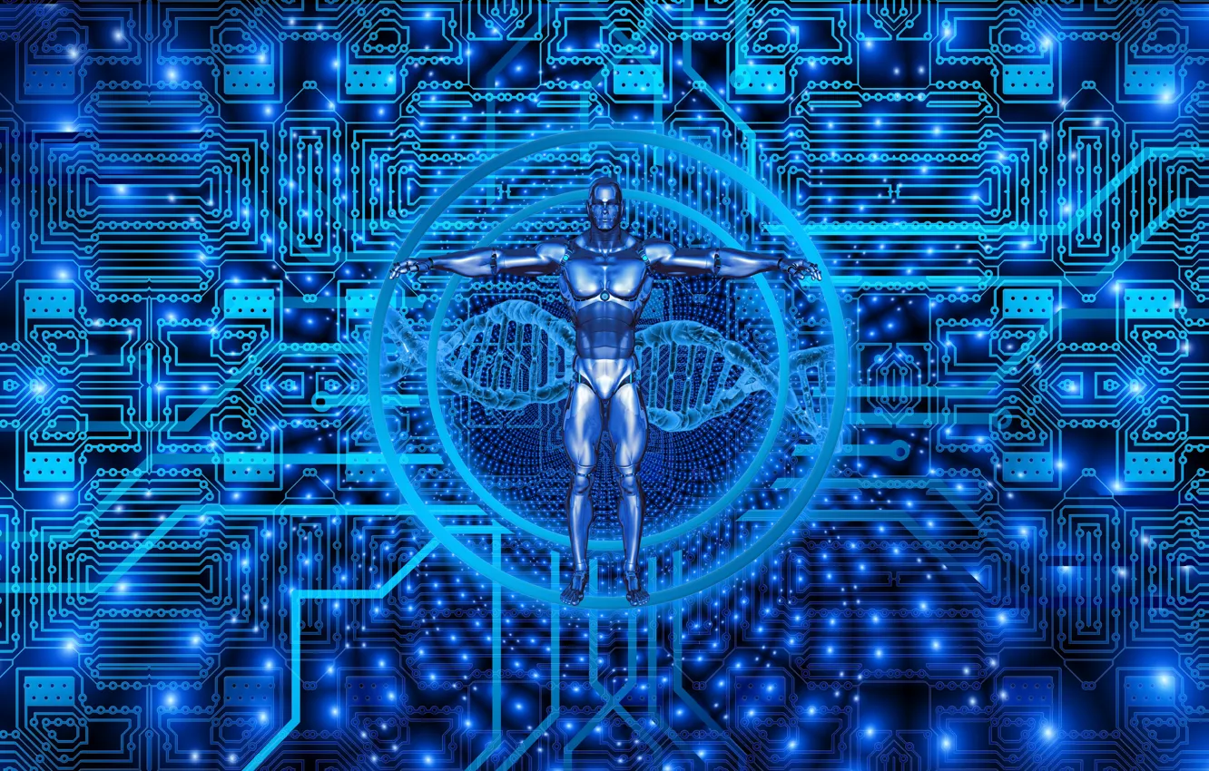 Photo wallpaper fee, cyborg, biotechnology