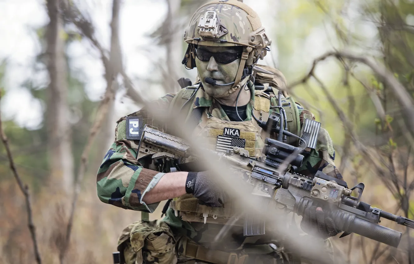 Photo wallpaper weapons, soldiers, Alaska Air National Guard