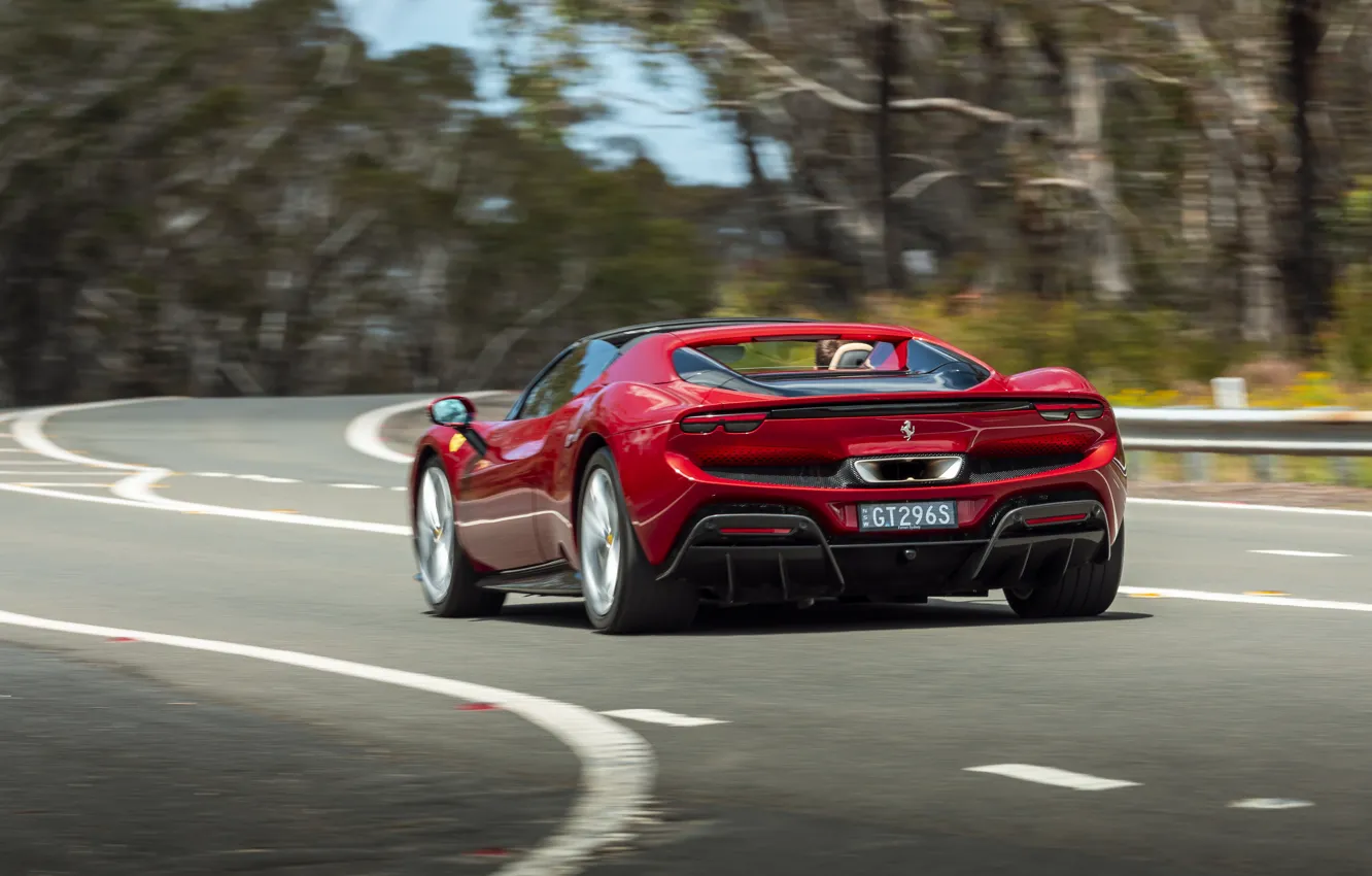 Photo wallpaper Ferrari, 296, Ferrari 296 GTS