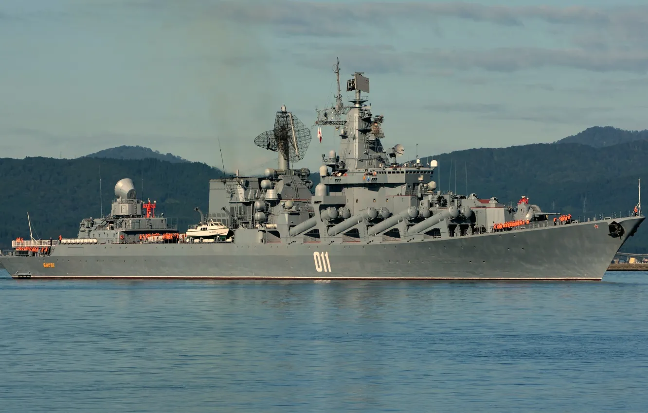 Photo wallpaper cruiser, rocket, guards, the Vikings