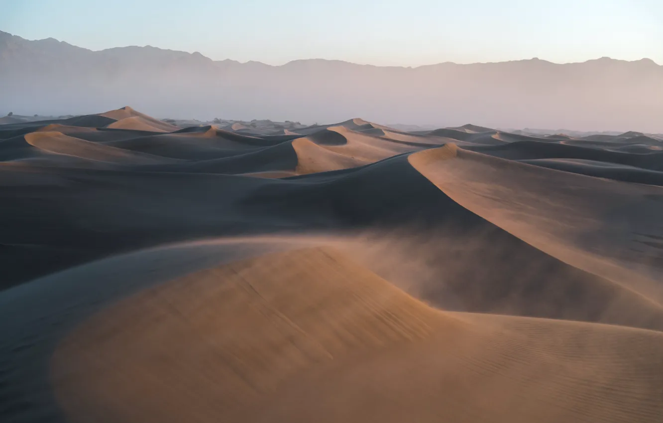 Photo wallpaper mountains, desert, Sands