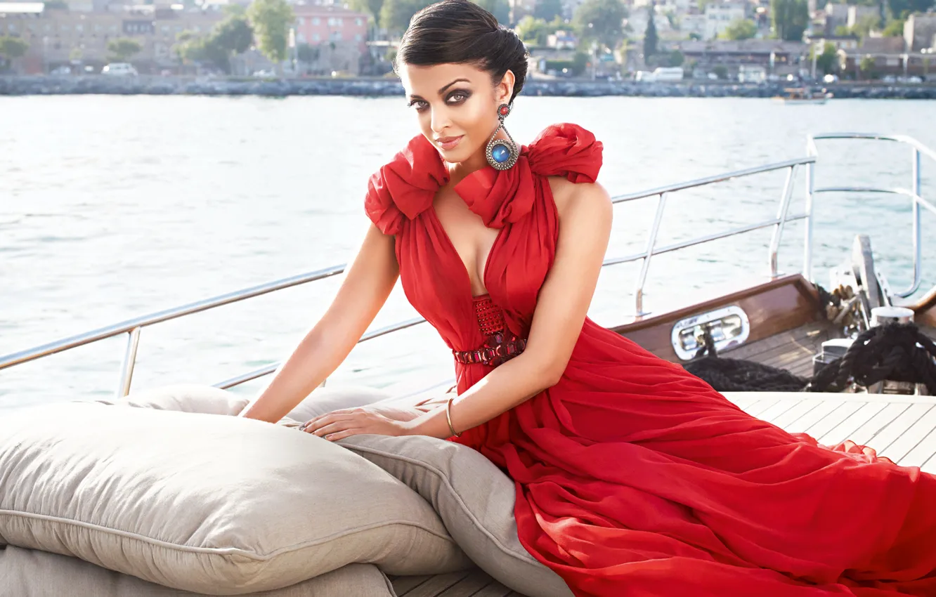 Photo wallpaper girl, actress, beauty, girl, sexy, Aishwarya Rai, eyes, smile