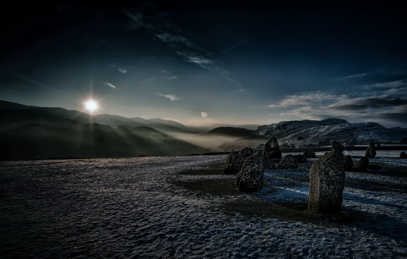 Photo wallpaper England, Cumbria, Castlerigg Stone Circle