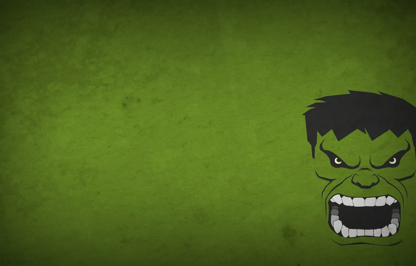 Photo wallpaper figure, minimalism, Hulk, 1920x1080, picture, Minimalism