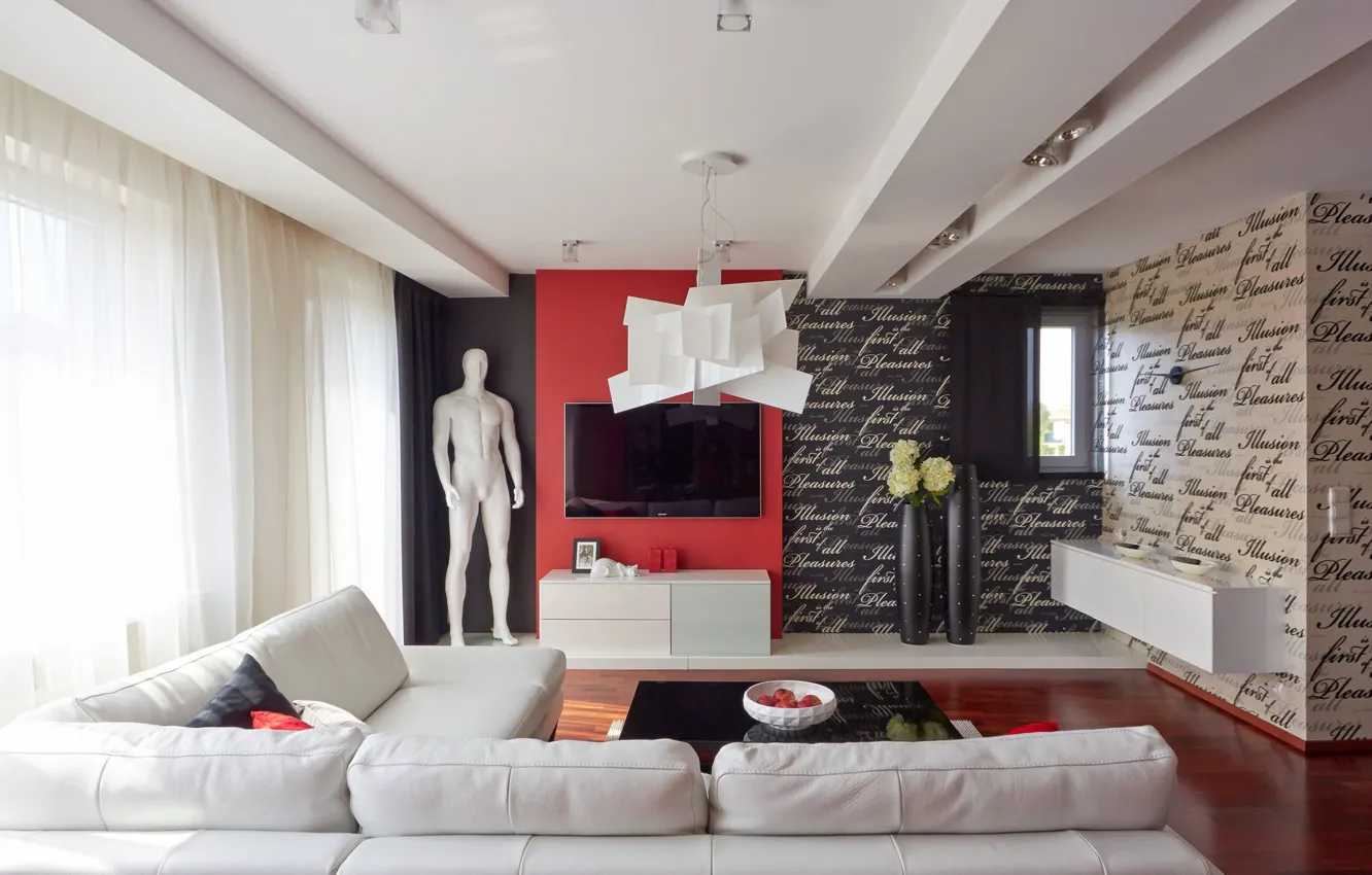 Photo wallpaper design, room, interior, living room