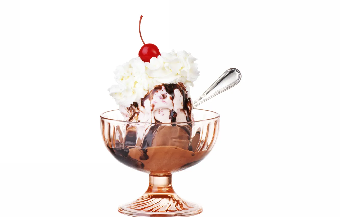 Photo wallpaper chocolate, ice cream, treat