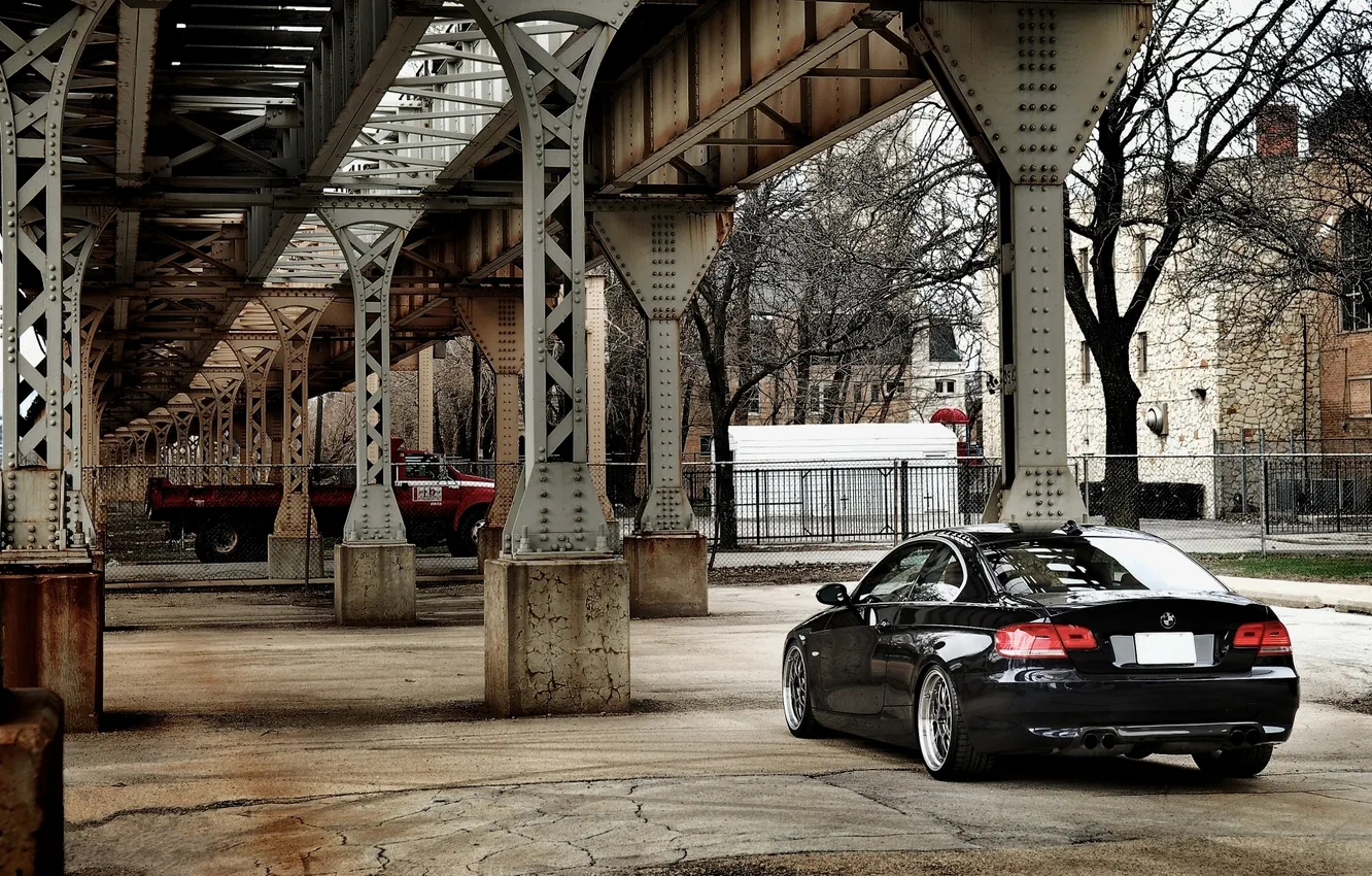 Photo wallpaper the city, design, BMW, BMW, cars, cars, 335i, auto wallpapers