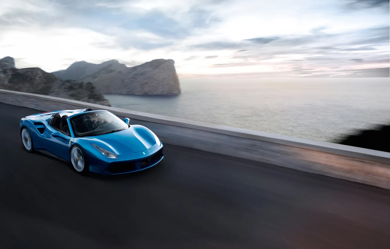 Photo wallpaper Ferrari, 488, Ferrari 488 Spider