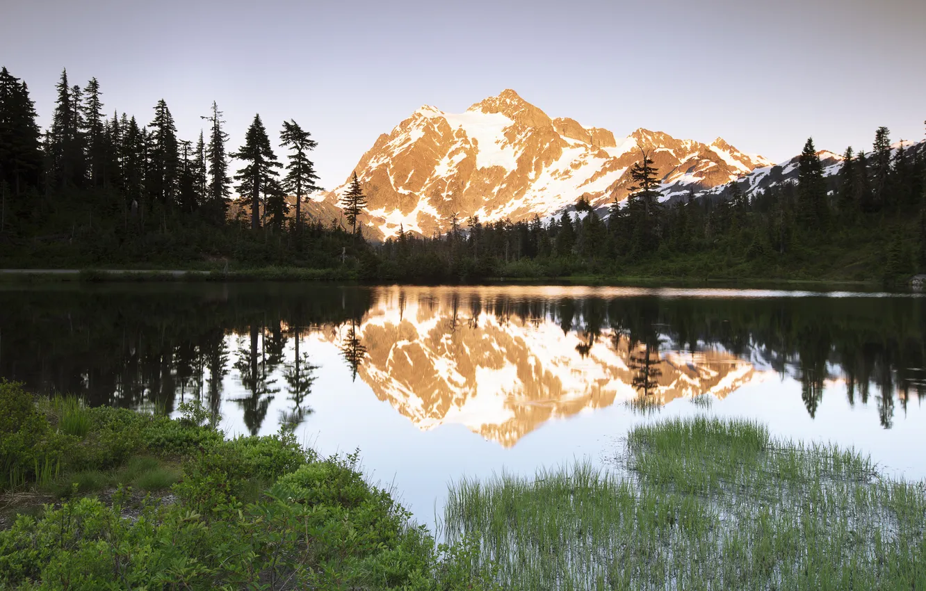 Photo wallpaper USA, Washington State, Mount Baker National Forest