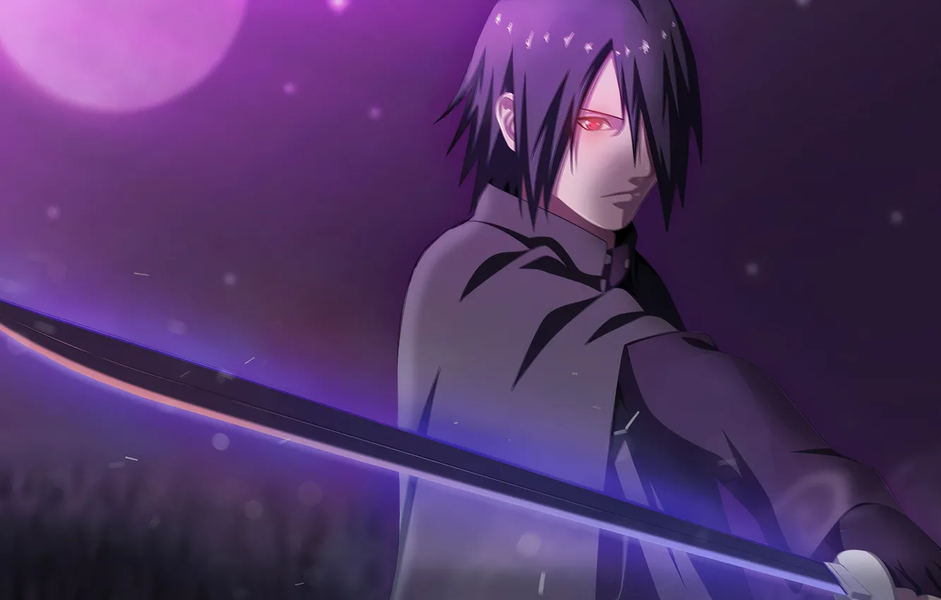 Photo wallpaper Sasuke, Naruto, anime, SASKE