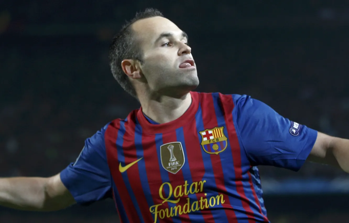 Photo wallpaper football, player, football, Barcelona, Barcelona, Spain, Andres Iniesta, Andres Iniesta