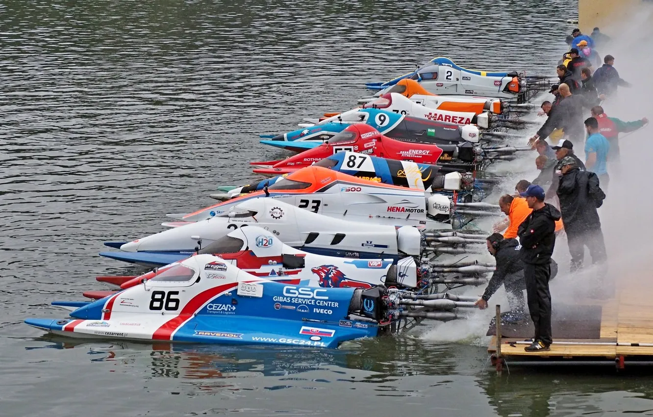 Photo wallpaper race, boat, speed
