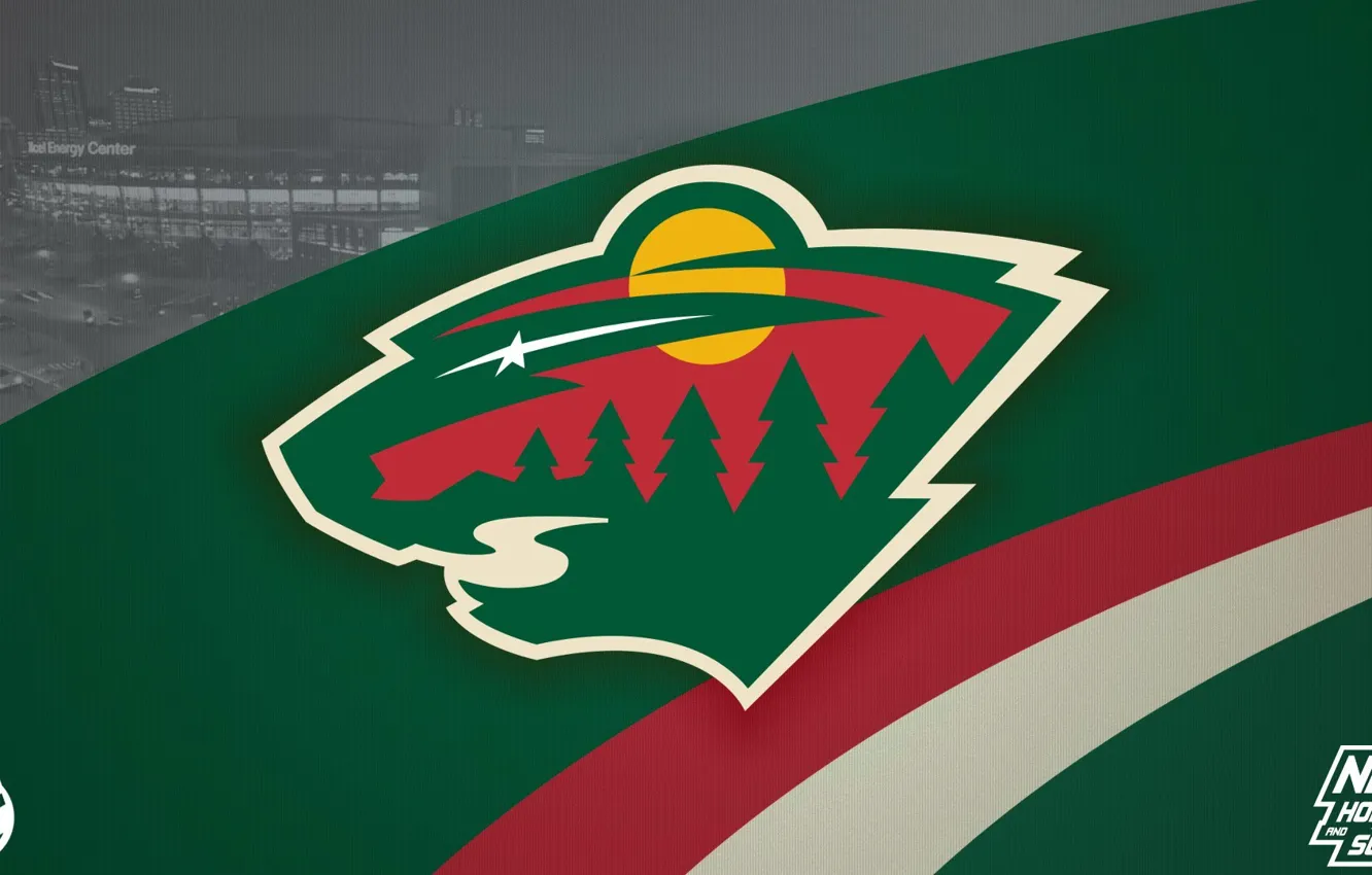 Photo wallpaper logo, USA, NHL, Minnesota Wild, NHL, Saint Paul, Minnesota Wild, western Conference