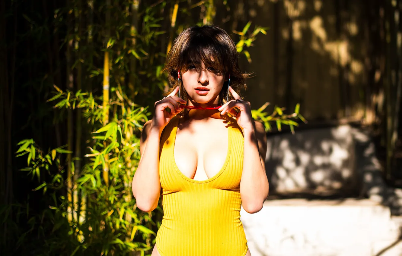 Photo wallpaper girl, hot, sexy, eyes, smile, beautiful, figure, model