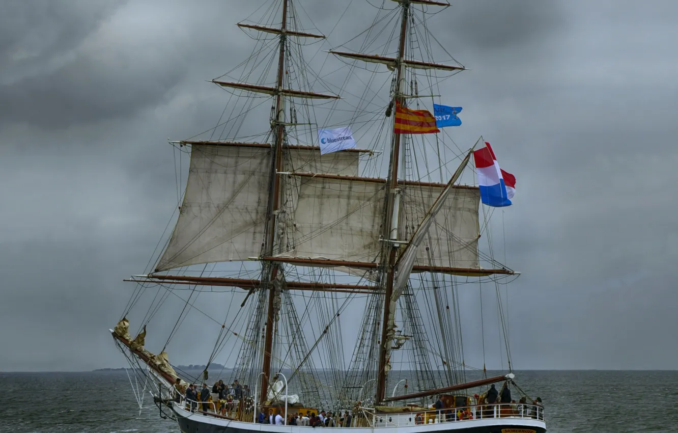 Photo wallpaper sailboat, regatta, Mongester