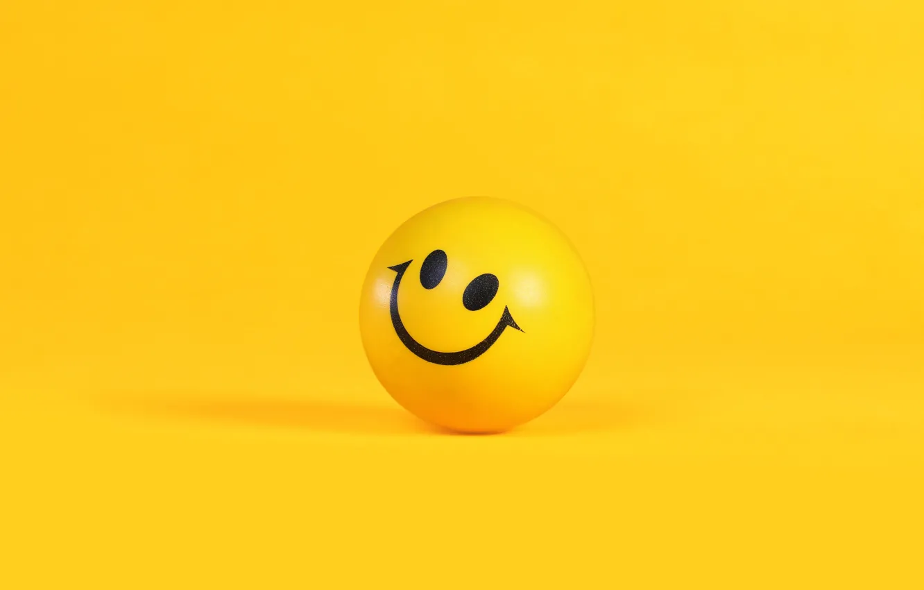 Photo wallpaper balls, smile, smiley