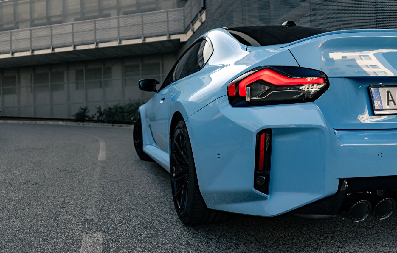 Photo wallpaper BMW, M2, Taillights, G87, 🤢, BMW M2 AT