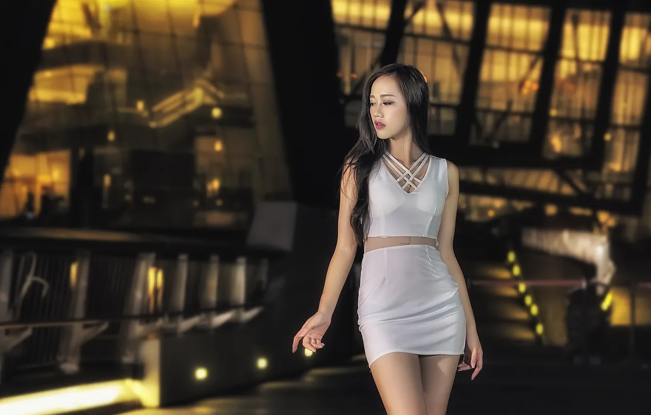 Photo wallpaper girl, pose, background