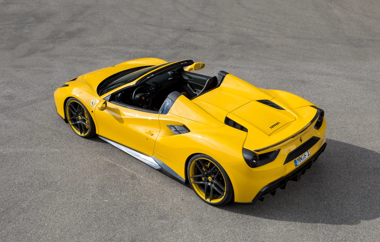 Photo wallpaper auto, tuning, Ferrari, supercar, supercar, Ferrari, yellow, Spider