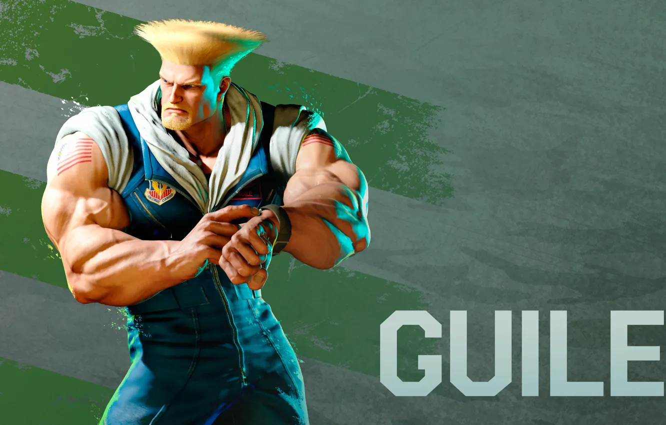 Photo wallpaper male, game, Capcom, Street Fighter 6, Guile