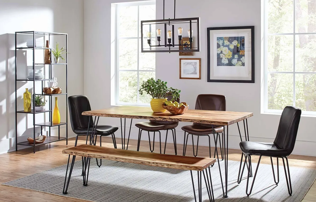 Photo wallpaper design, style, room, interior, dining room