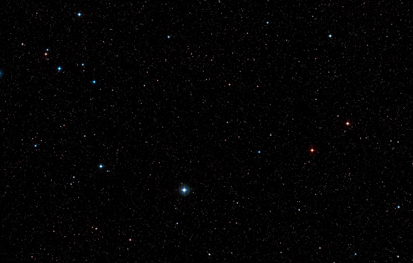 Photo wallpaper Digitized Sky Survey 2, Constellation Aquarius, Wide-field view, LAB1, Lyman-alpha blob