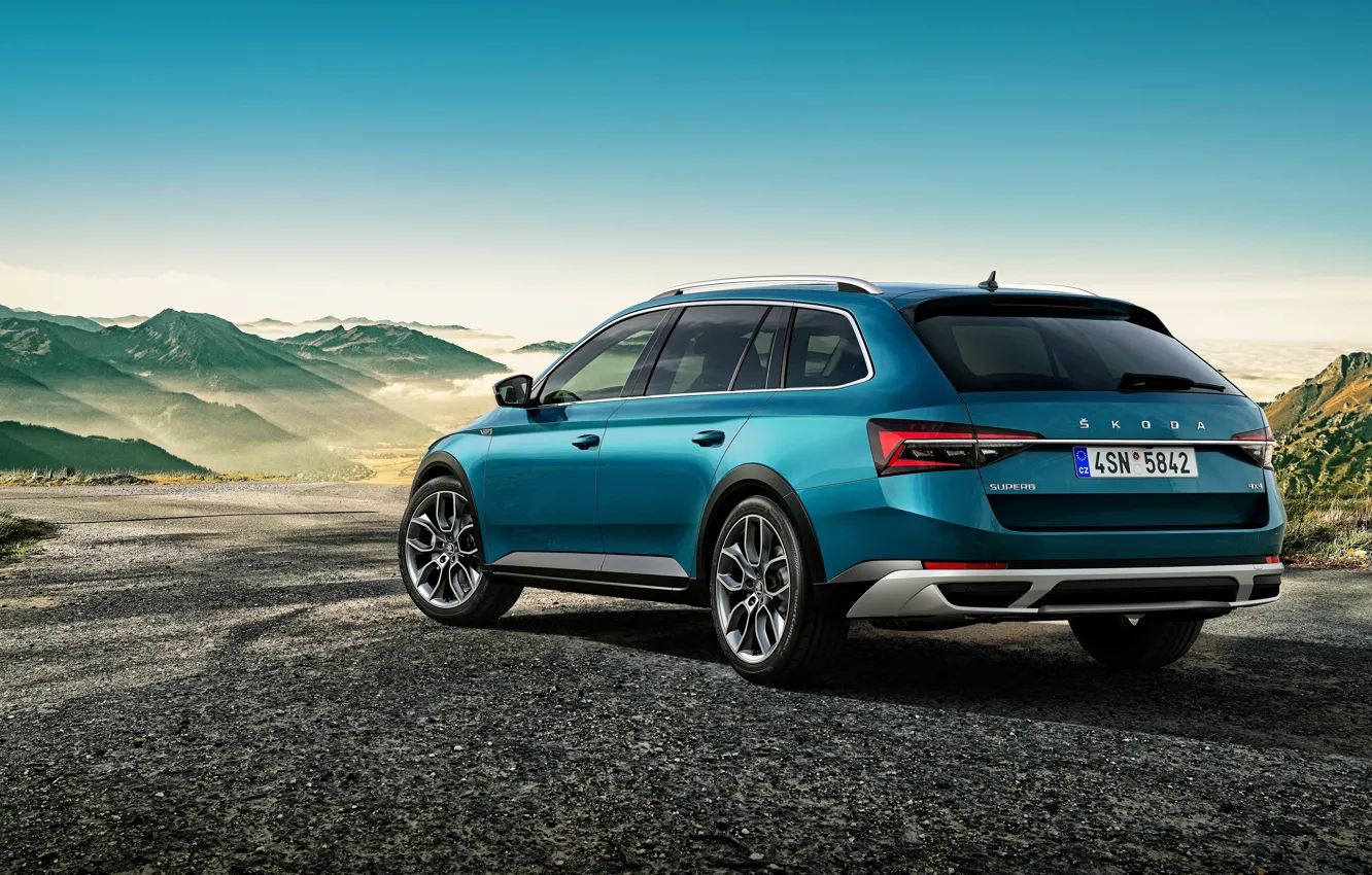 Photo wallpaper Skoda, Scout, Superb, 2019