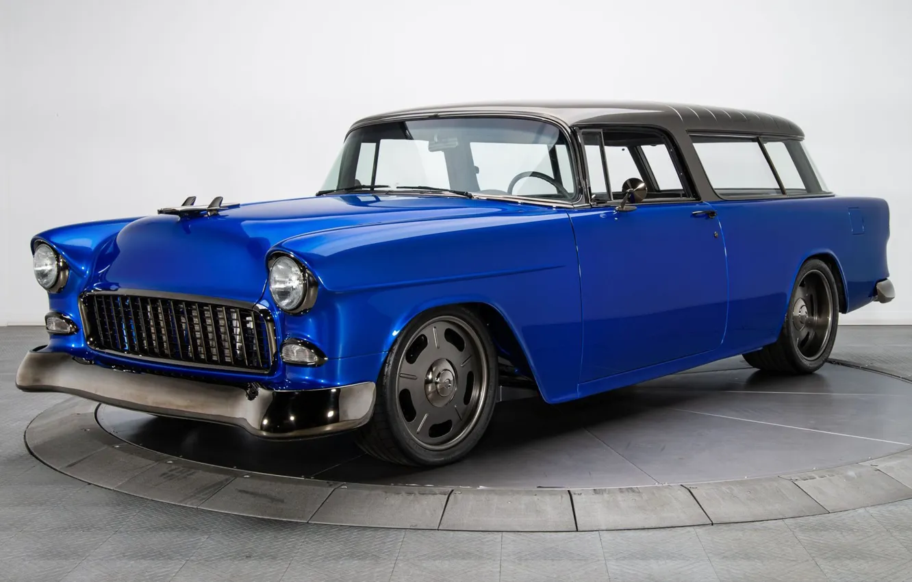 Photo wallpaper wallpaper, classic cars, 1955 Chevrolet Nomad