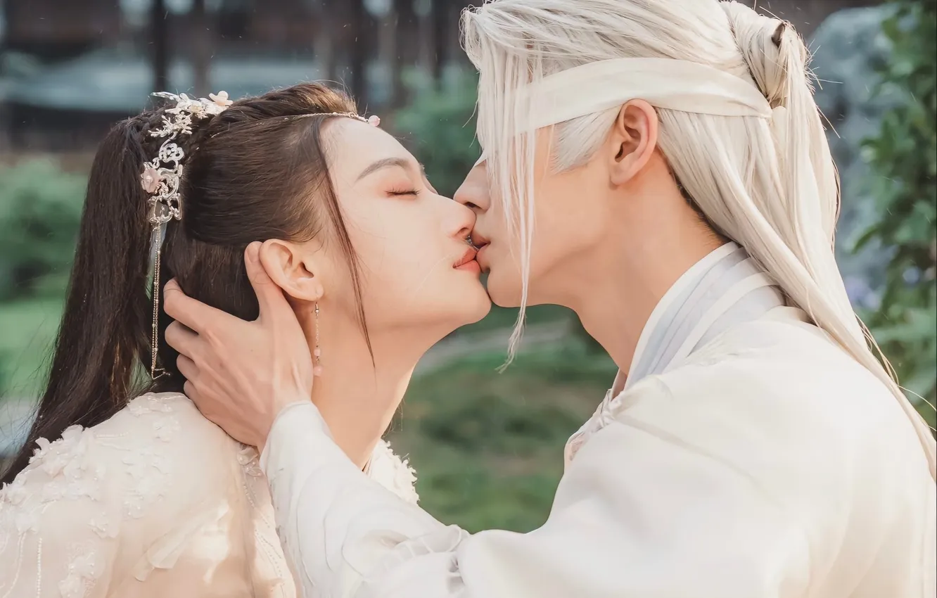 Photo wallpaper girl, kiss, China, Li Fei, Li Fei, Dawn Is Breaking
