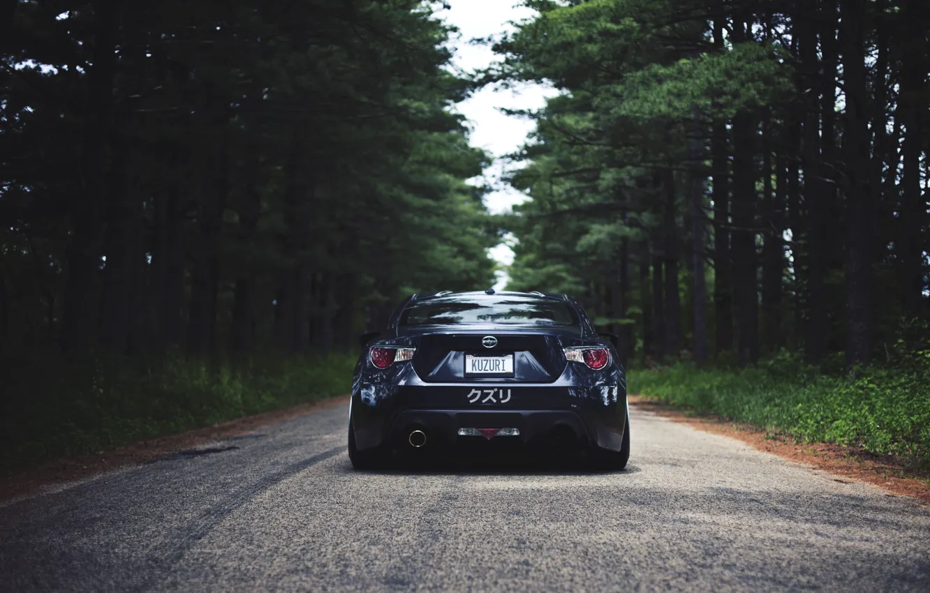Photo wallpaper road, forest, Subaru, Toyota, 2012, Subaru, Toyota, BRZ