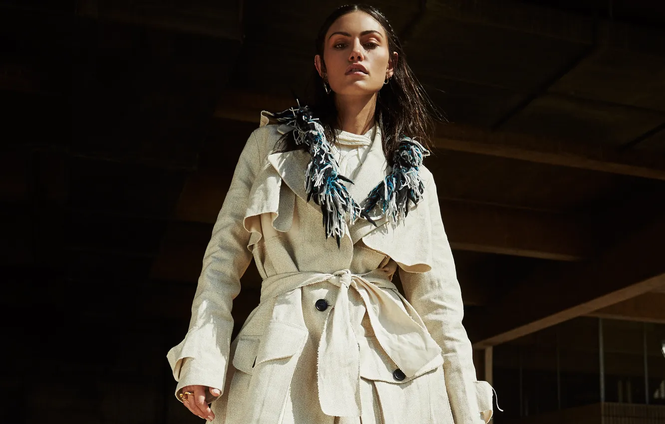 Photo wallpaper model, makeup, actress, brunette, hairstyle, photographer, journal, scarf