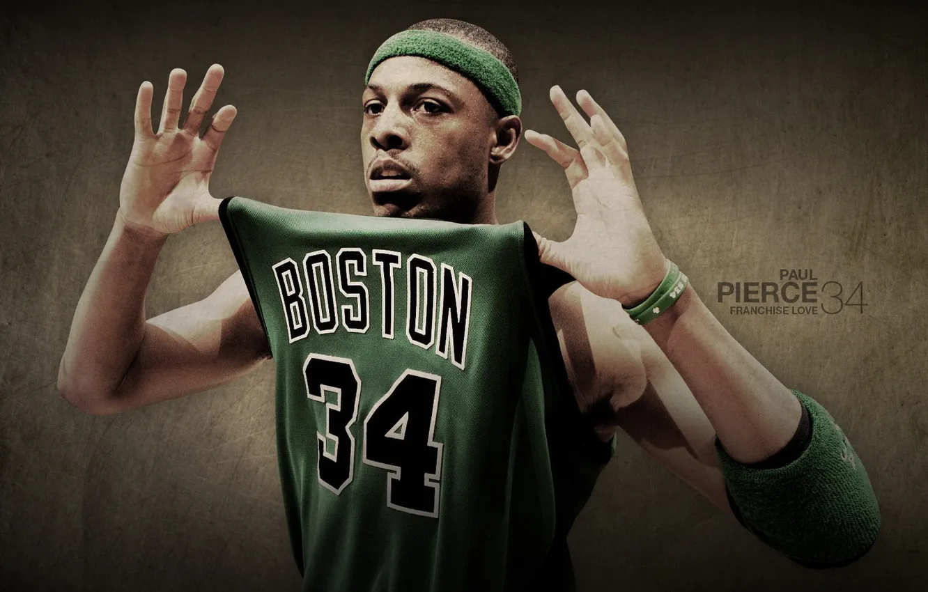 Photo wallpaper basketball, NBA, Paul Pierce, Paul Pierce, Boston Celtics