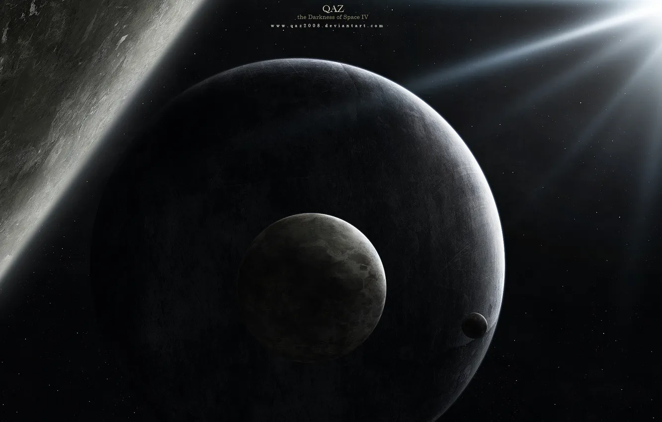Photo wallpaper the moon, planet, satellite