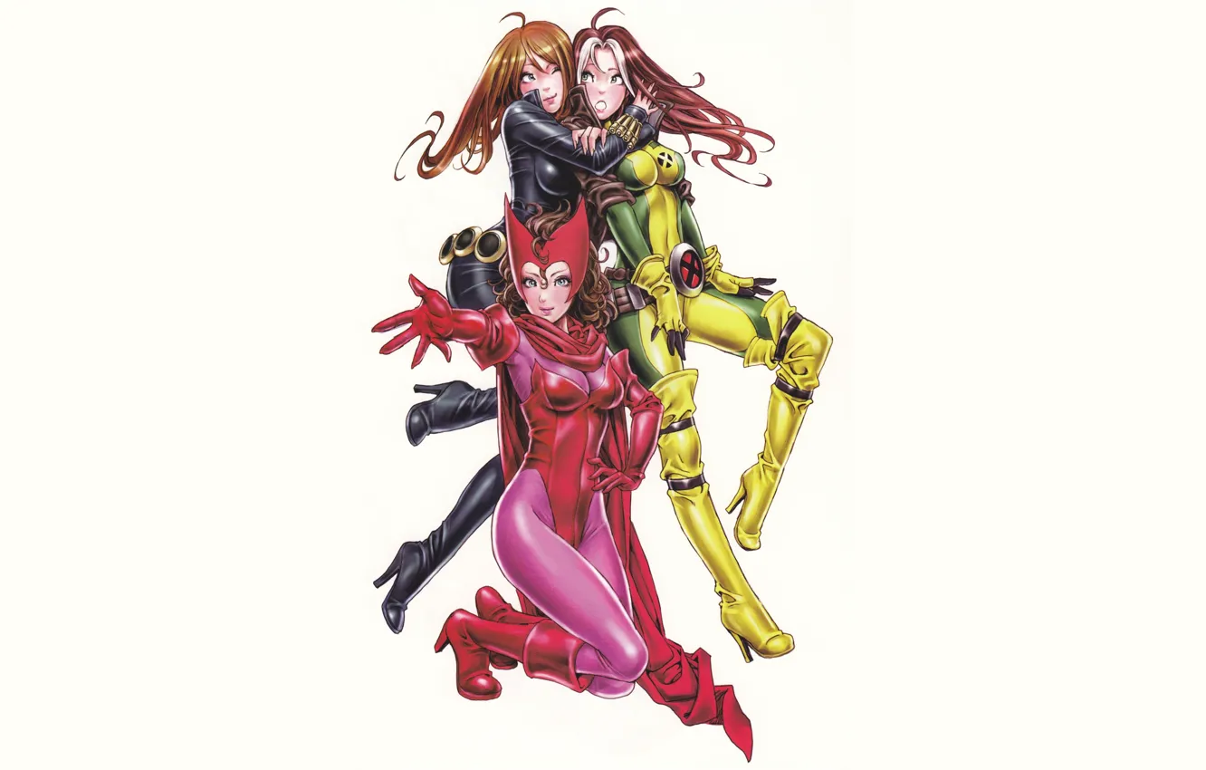 Photo wallpaper Marvel, Rogue, Black Widow, Wanda Maximoff
