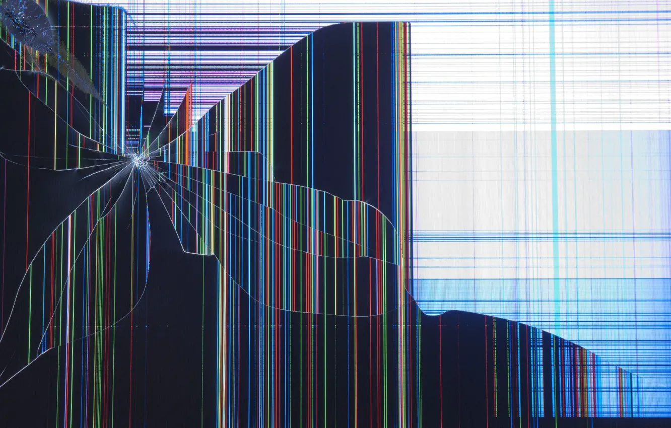 Photo wallpaper broken, texture, monitor, broken, Cracked, Broken Cracked TV Screen Video, TV Screen, The TV screen