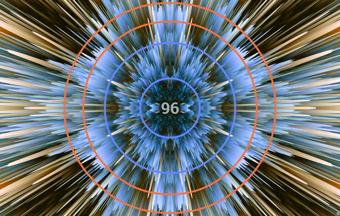 Photo wallpaper circles, background, needle, saver