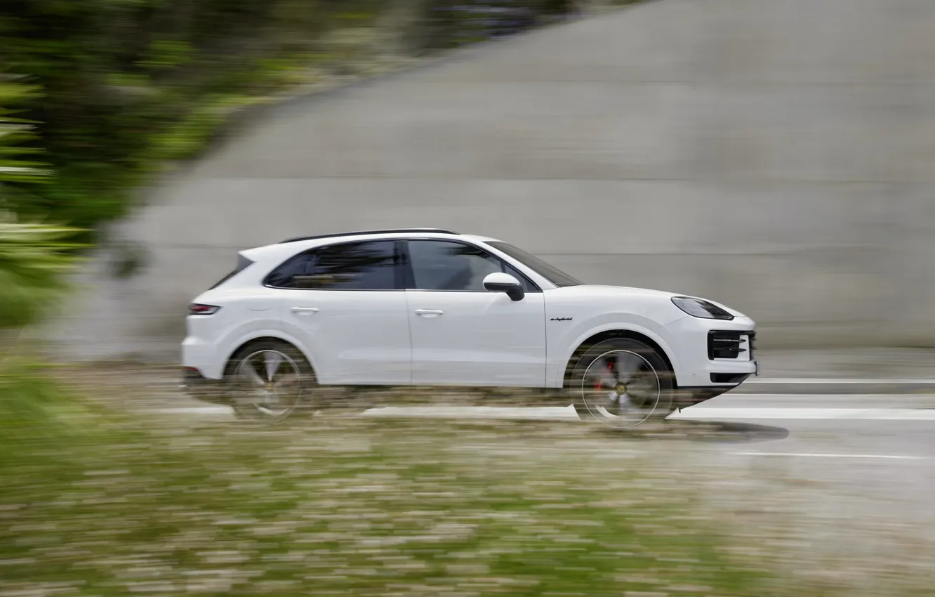 Photo wallpaper Porsche, Cayenne, Drive, Porsche Cayenne S E-Hybrid