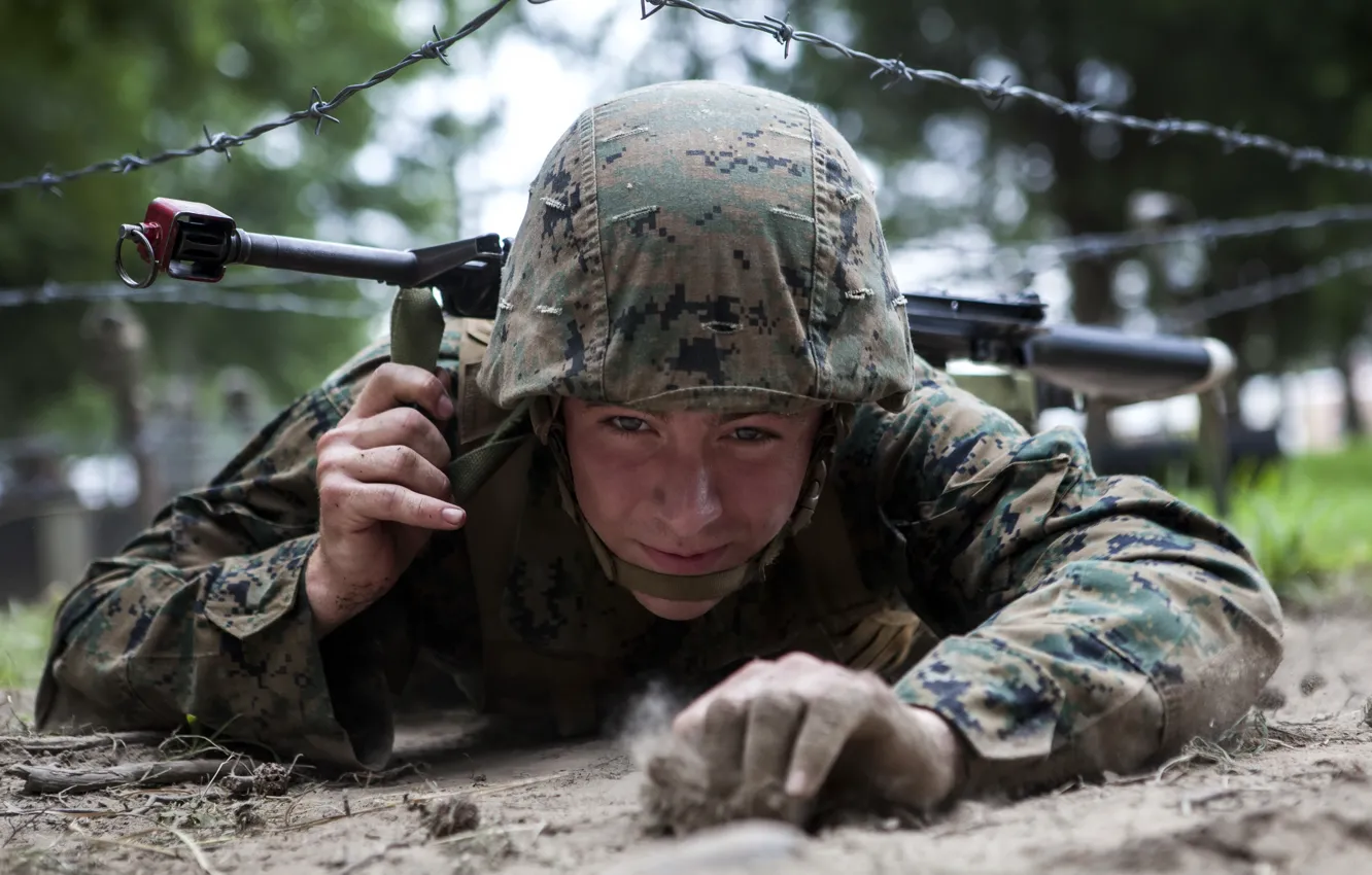 Photo wallpaper army, soldiers, exercises