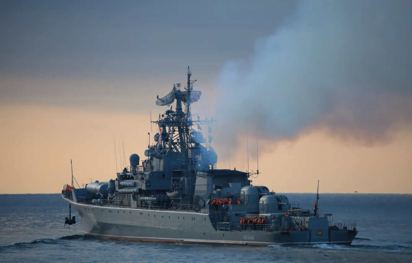 Photo wallpaper ship, guard, project 1135m, inquisitive