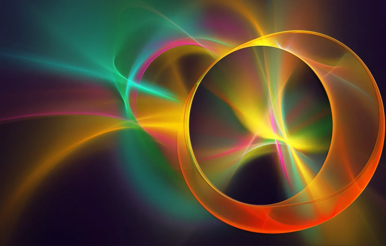 Photo wallpaper pattern, paint, ring, the volume